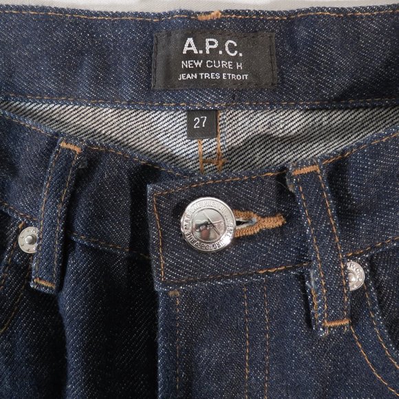A.P.C. Jeans Nwot Apc New Cure H Jean Tres Etroit Mens 27 Actual 275x32 Raw Denim Jeans